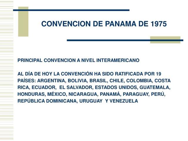 PANAMÁ Y LAS CONVENCIONES
