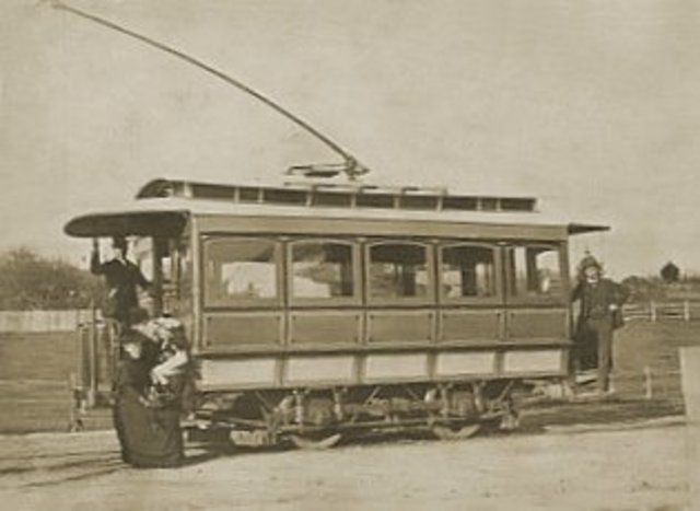 First electric trams, Germany