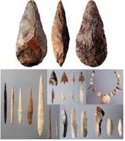 Utilización de huesos y piedras