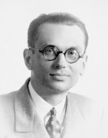 Kurt Gödel, matemático alemán, demuestra que hay teoremas que no pueden ser probados ni negados en sistemas matemáticos.
