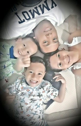 Descansando en familia