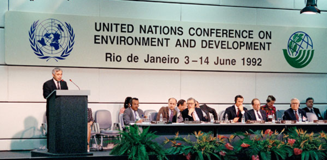 Conferencia de Naciones Unidas sobre Medio Ambiente y Desarrollo Sostenible. Rio de Janeiro