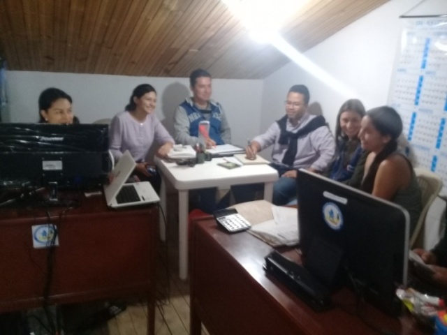 Sesión de trabajo con CINARA.