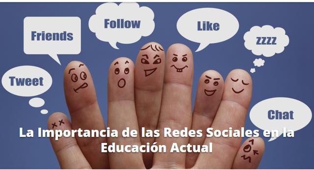 REDES SOCIALES EN LA EDUCACIÓN