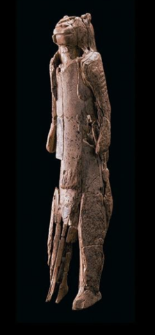 Lion-Man Statuette Hohlenstein- Stadel Cave, Germany.