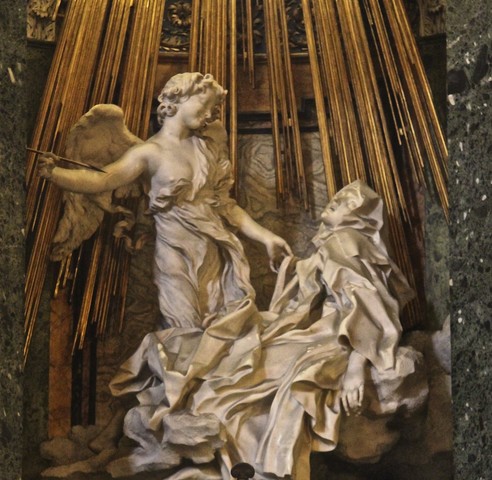 Ecstasy of St. Teresa, Gian Lorenzo Bernini, Baroque, 1647-1652 CE