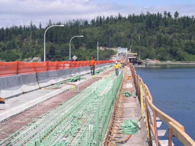 North side of the west half widened