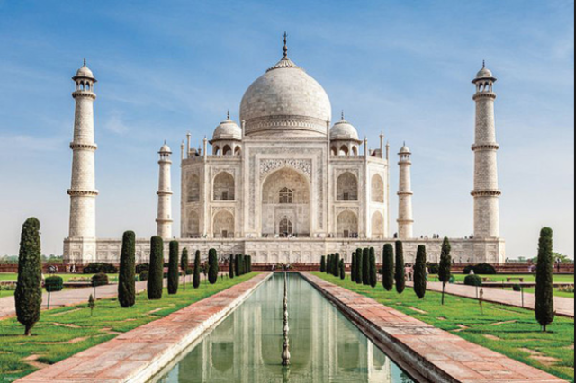 The Taj Mahal made by Shah Jahan during the Mughal Period in India (ca. 1632 - 1653 CE).