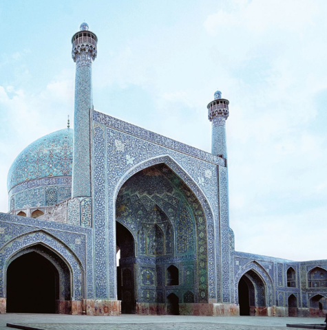 The Qibla Iwan made by the Turks in Iran (ca. 1000 - 1799 CE).