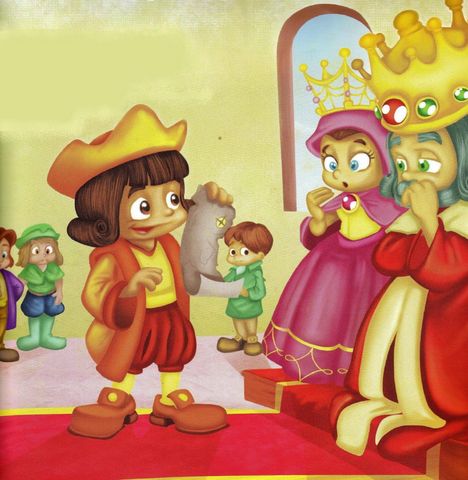 Colón presenta el proyecto a los reyes de España