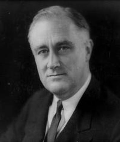 President Franklin D. Roosevelt is elected.