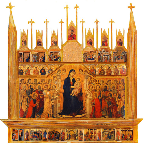 Maestà altarpiece, Duccio di Buoninsegna, Gothic, 1308–1311CE