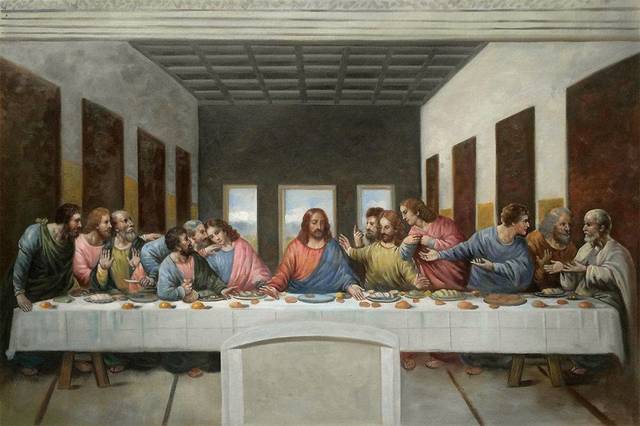 The Last Supper, Leonardo da Vinci, Renaissance,  1495–1498 CE