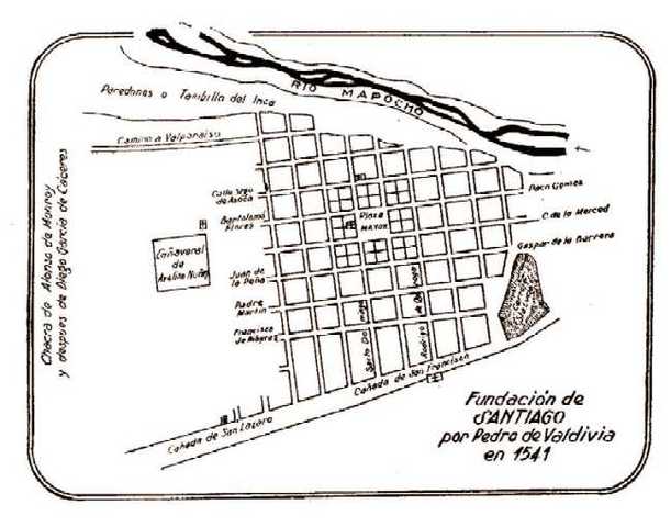 Pedro de Valdivia funda Santiago