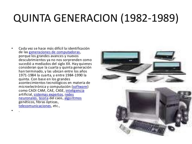 quinta generacion de computadoras