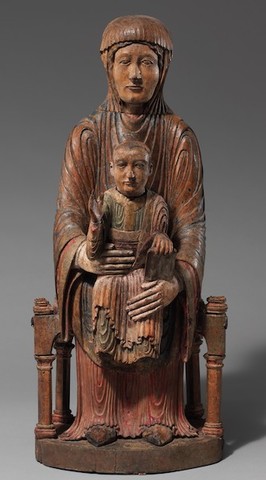 Name: Enthroned Virgin and Child. Period:Romanesque. Date:1150-1200