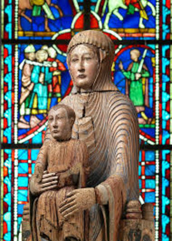 Name:Virgin and Child in Majesty. Period: Romanesque. Date:1175-1200