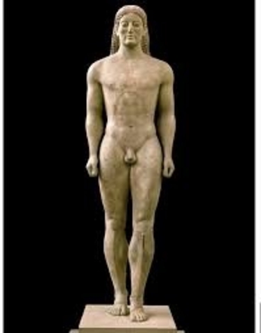 Anavysos Kouros, Archaic Period, c. 530 BCE
