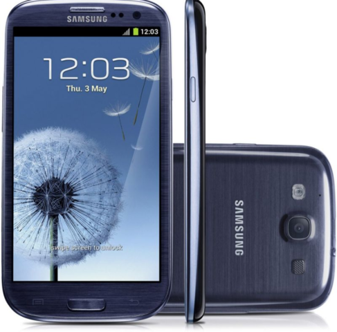 Primer celular táctil: Samsung Galaxy S3.