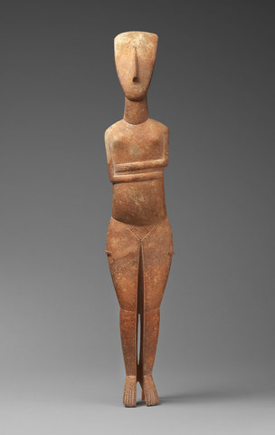 Figure of a Woman, Cycladic, Aegean Bronze Age, 2600-2400 BCE