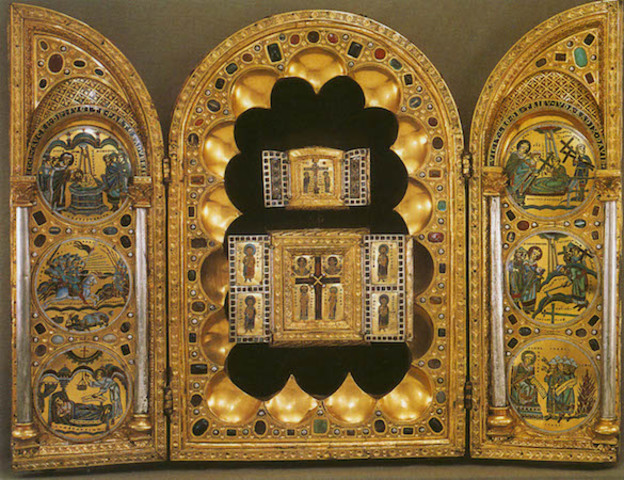 Stavelot Triptych, Mosan artists, Romanesque, c. 1156-1158 CE