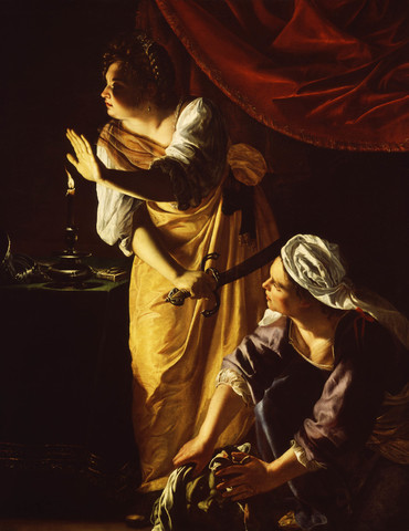 Judith and Her Maidservant with the Head of Holofernes / Artemisia Gentileschi / Baroque Period / 1623 - 1625 CE