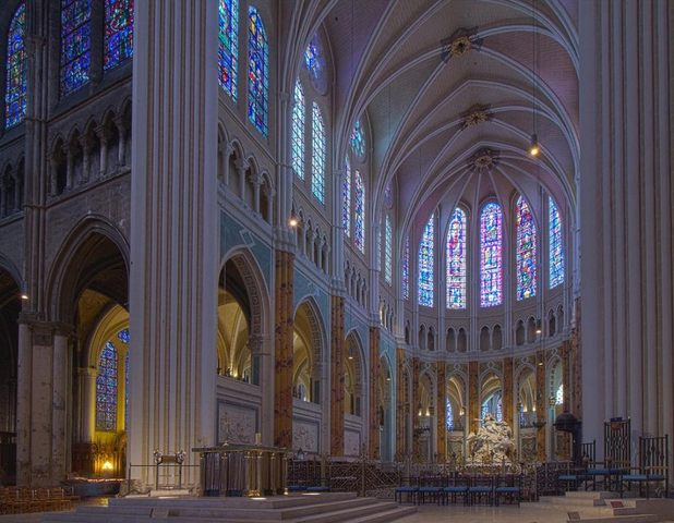 Chartres Cathedral, Gothic, c. 1194-1220 CE