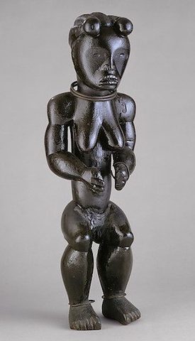 Name: Reliquary Ensemble: Seated Female. Period: African Art. Date:19th– 20th century