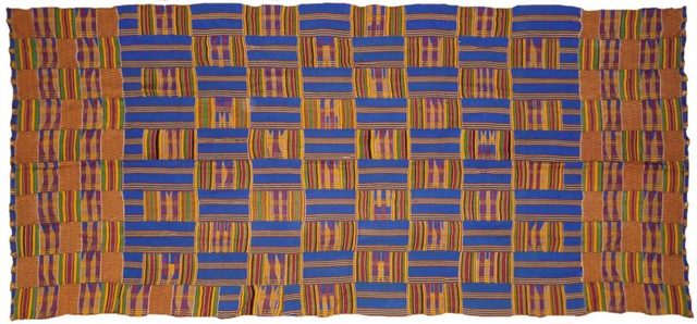 The King has Boarded The Ship (Asante Kente cloth), African, c. 1985 CE