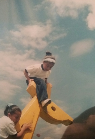 I went to the park with friends