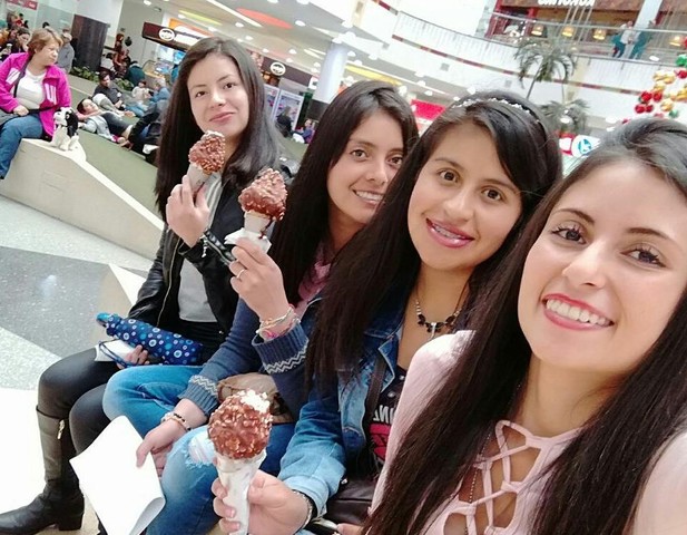 I went out with my friends from school