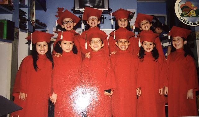 Me gradué del jardín.