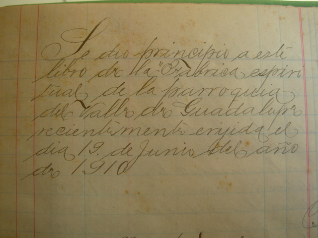 Ceremonia de Erección de la Parroquia