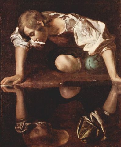 Caravaggio, Narcissus at the Source