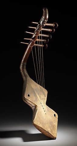 Figurative Harp (Domu), African,19th-20th