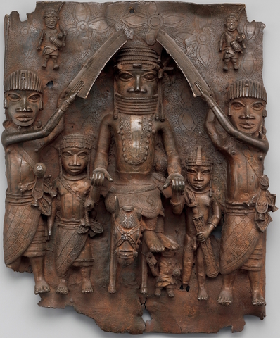 Equestrian Oba and Attendants,African, 1550-1680