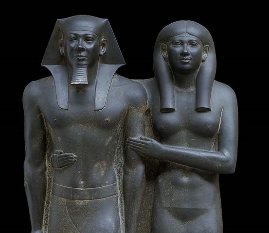 King Menkaure (Mycerinus) and Queen