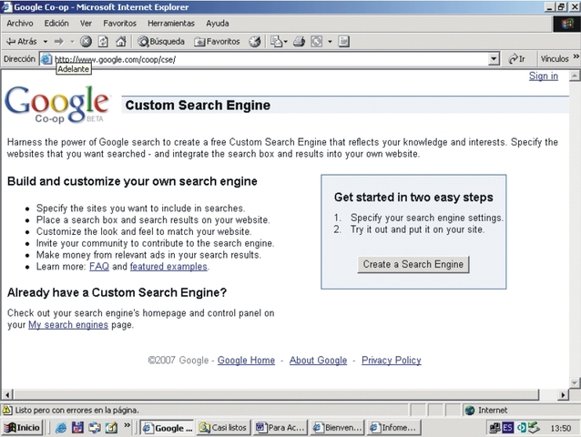 Motor de Búsqueda de Google