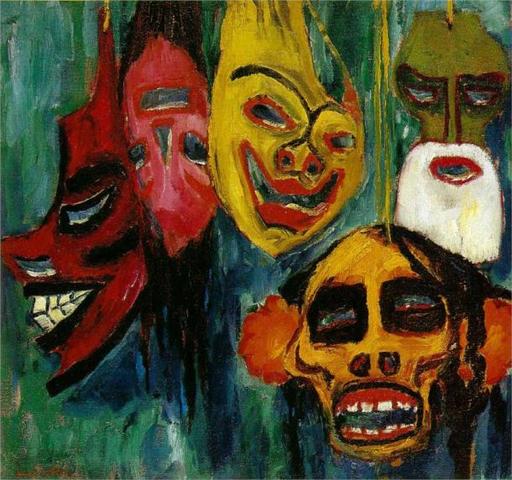 Mask Still Life III by Emil Nolde