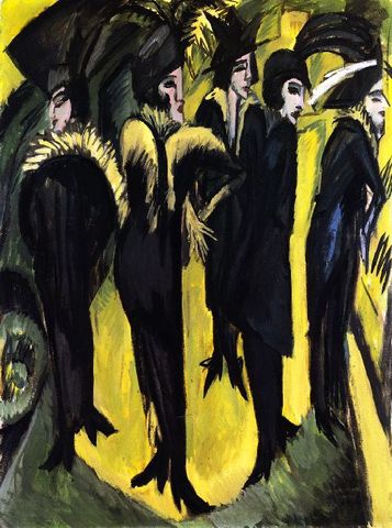 Five Women on the Street by Kirchner