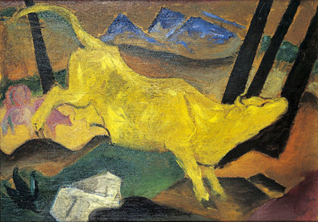 The Yellow Cow by Frank Marc