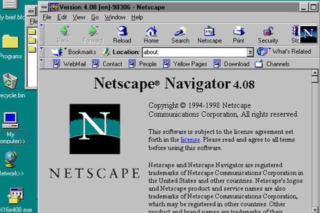 El Netscape Navigator 2.0 es lanzado.