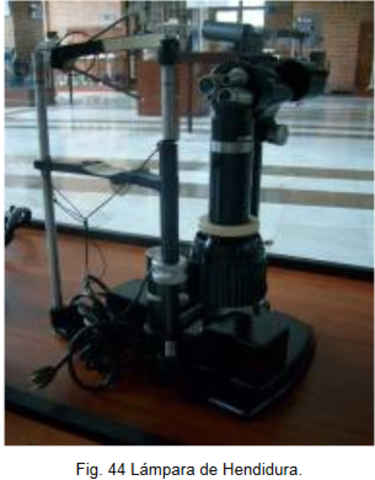 Lámpara de hendidura