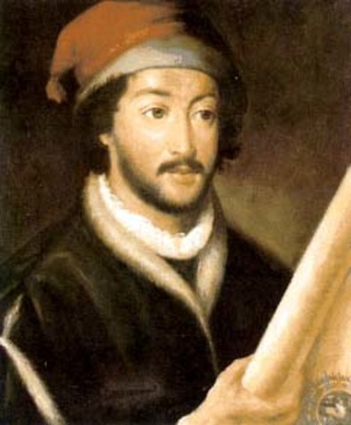 Rodrigo alvares  de palomino asciende el rio de magdalena