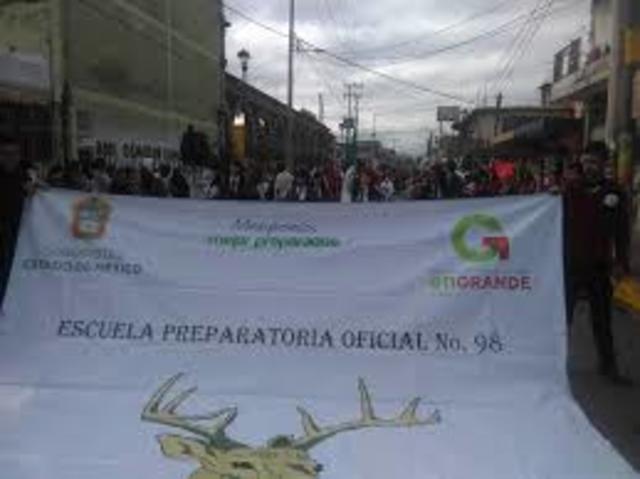 Entrada a la preparatoria