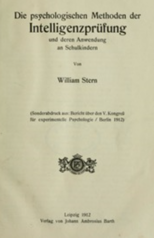 "Acerca de la psicología de las diferencias individuales" de Stern