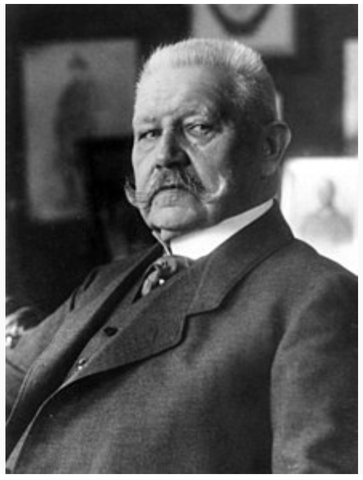Muerte del presidente de Alemania, Paul von Hinderburg