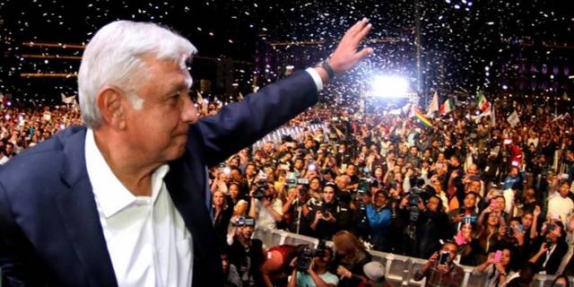 Triunfo electoral de Andres Manuel López Obrador