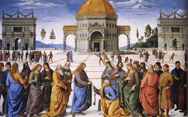 Renaissance "Christ Giving the Keys of the Kingdom of St. Peter"