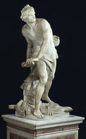 David, Gian Lorenzo Bernini, Southern Baroque, 1624 C.E.